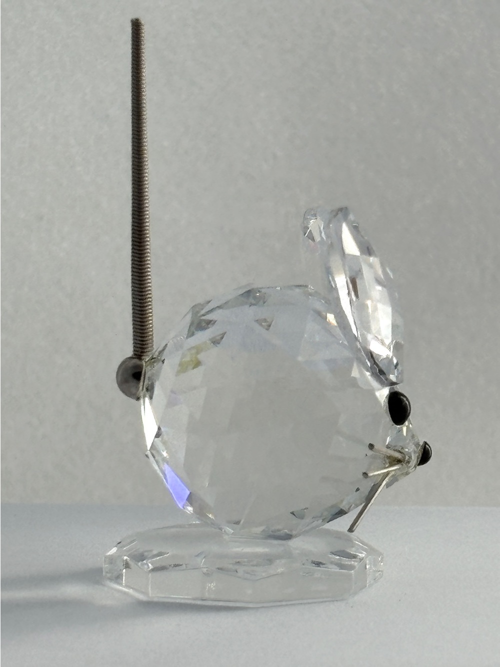 Vintage Swarovski Crystal Mouse On Octagon Base - Picture 5 of 11
